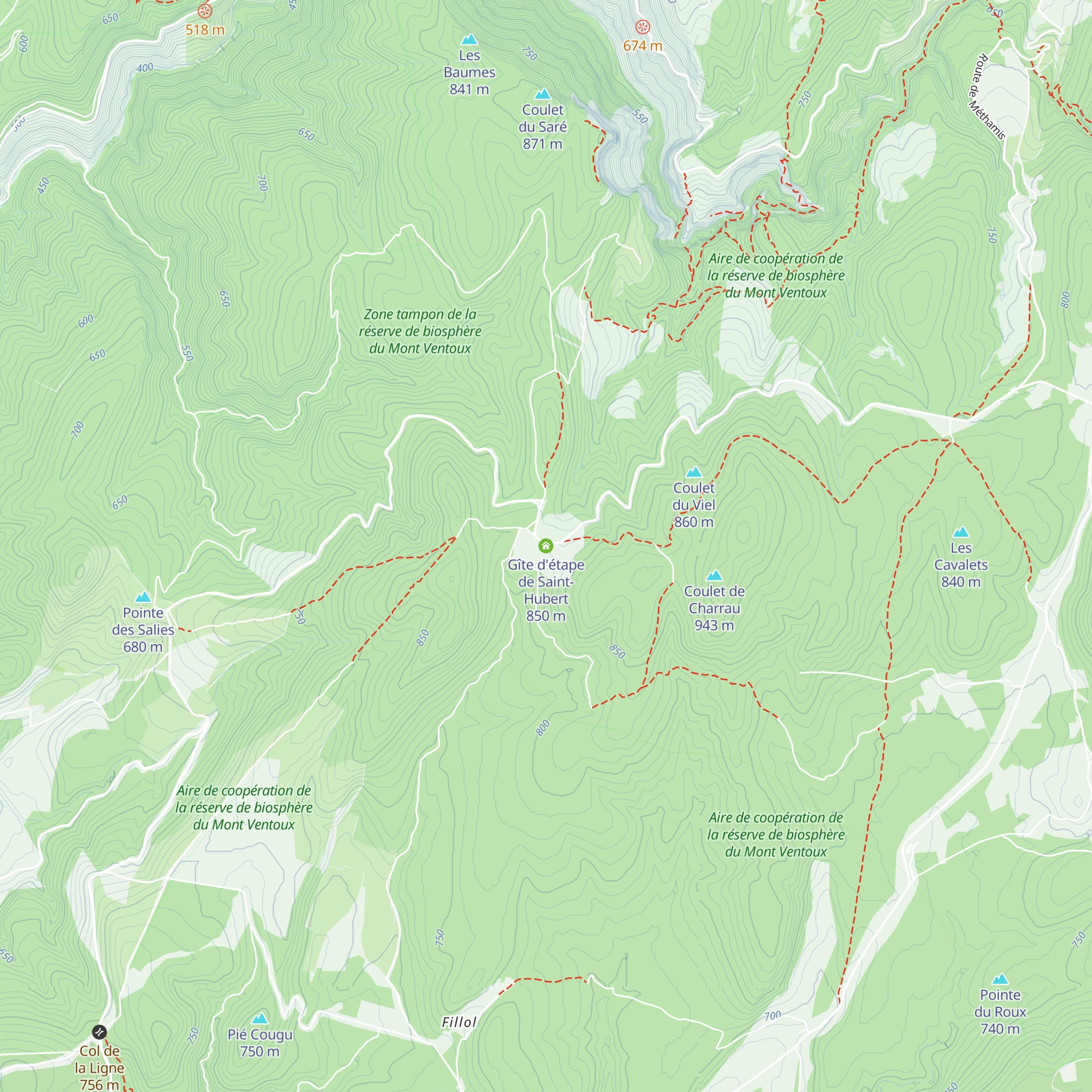 Gîte d'étape de Saint-Hubert map