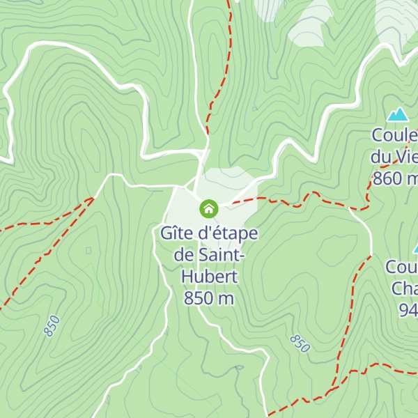 Map of Gîte d'étape de Saint-Hubert