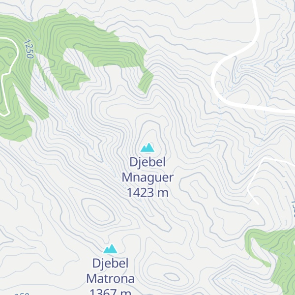 Map of Djebel Mnaguer