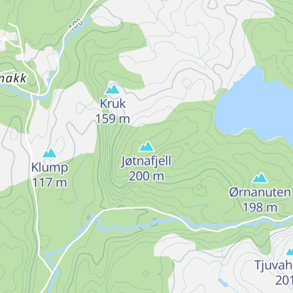 Map of Jøtnafjell