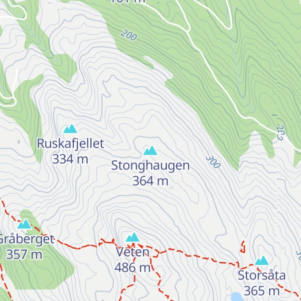 Map of Stonghaugen