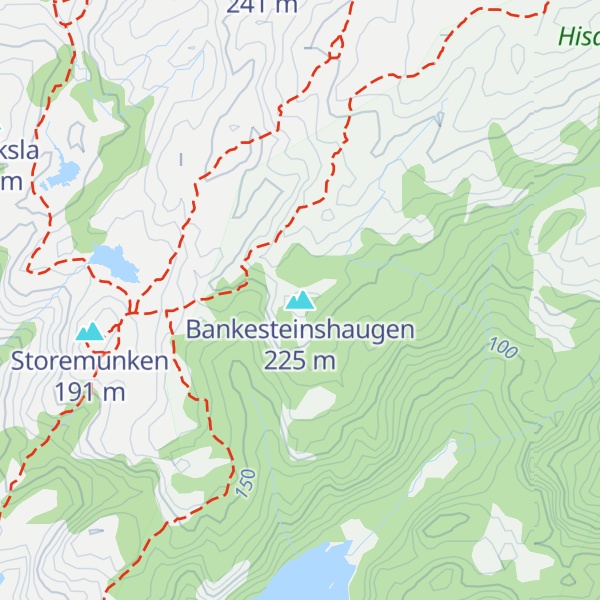 Map of Bankesteinshaugen