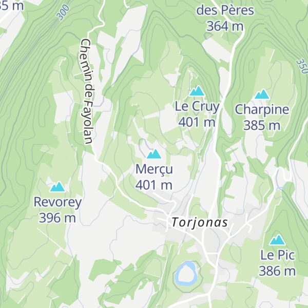 Map of Merçu