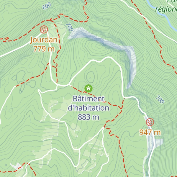Map of Bâtiment d'habitation