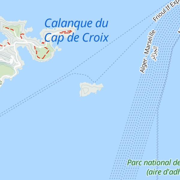Map of Sommet de l'Île d'If
