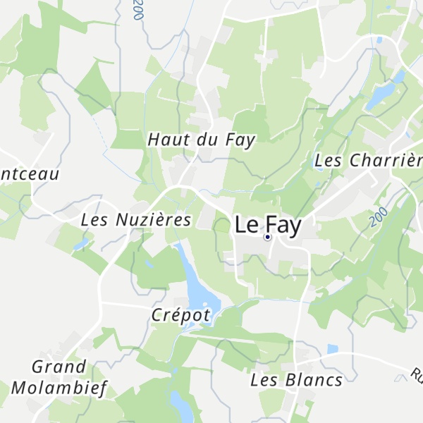 Map of Gîte de groupe Le Fay