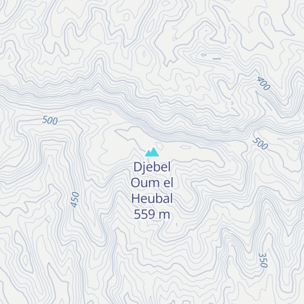 Map of Djebel Oum el Heubal