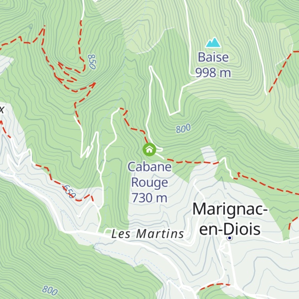 Map of Cabane Rouge