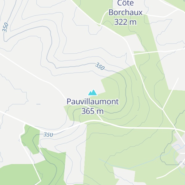 Map of Pauvillaumont
