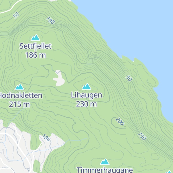 Map of Lihaugen