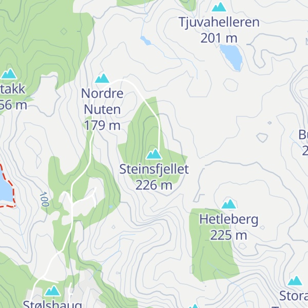 Map of Steinsfjellet