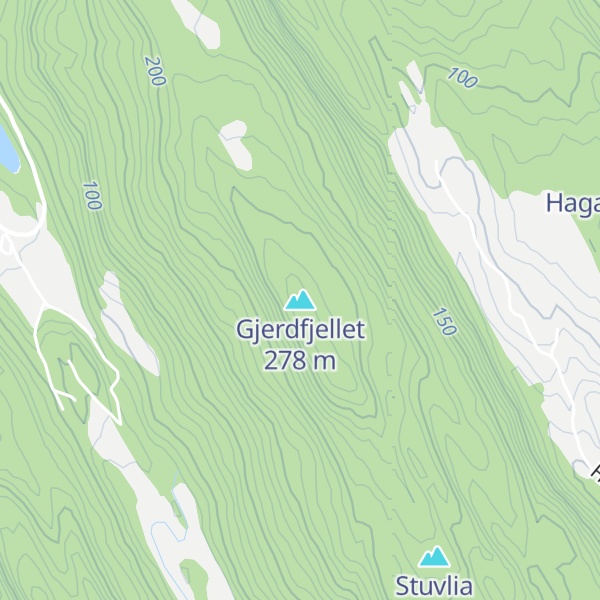 Map of Gjerdfjellet