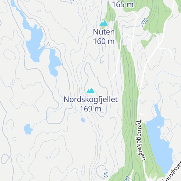 Map of Nordskogfjellet