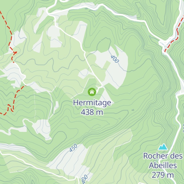 Map of Hermitage