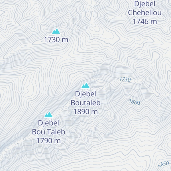 Map of Djebel Boutaleb