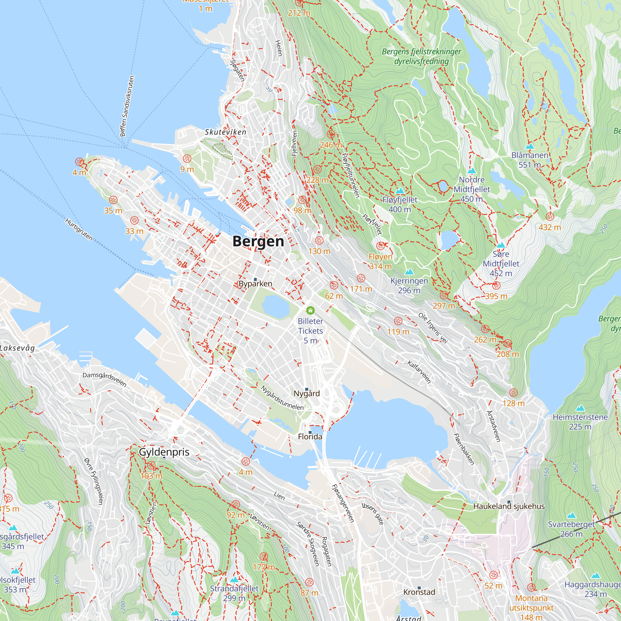 Billeter Tickets map