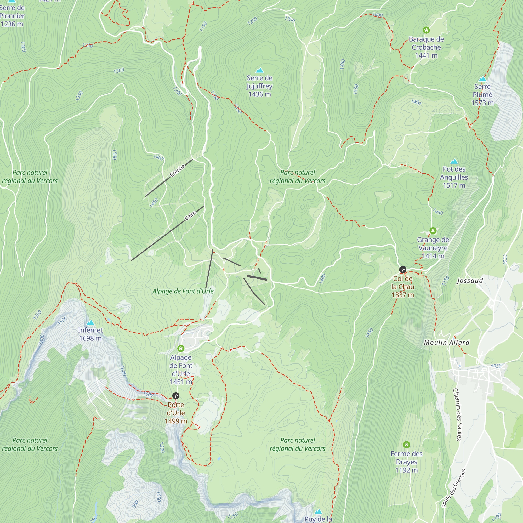Le Cairn map