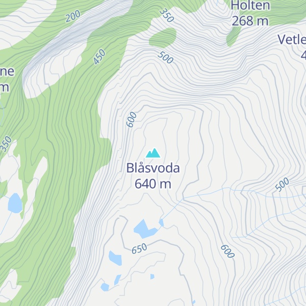 Map of Blåsvoda
