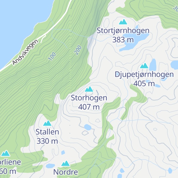 Map of Storhogen