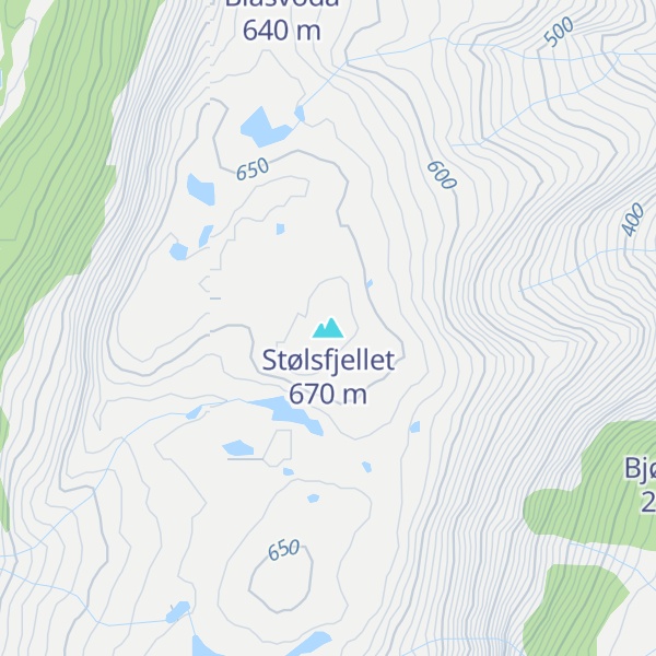 Map of Stølsfjellet
