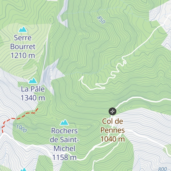 Map of Cabane des Gardes