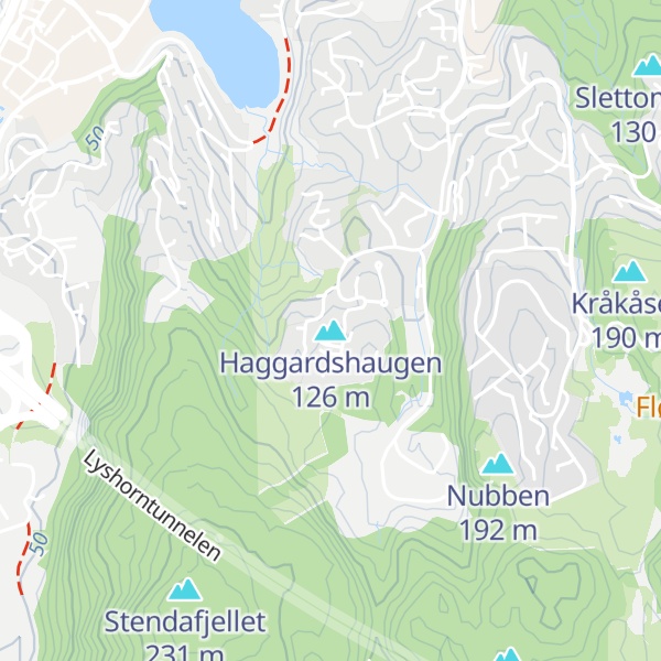 Map of Haggardshaugen