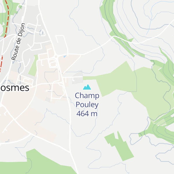 Map of Champ Pouley