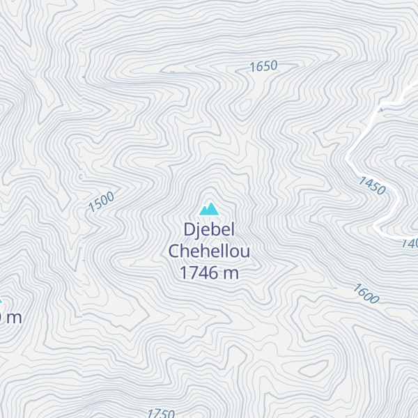 Map of Djebel Chehellou