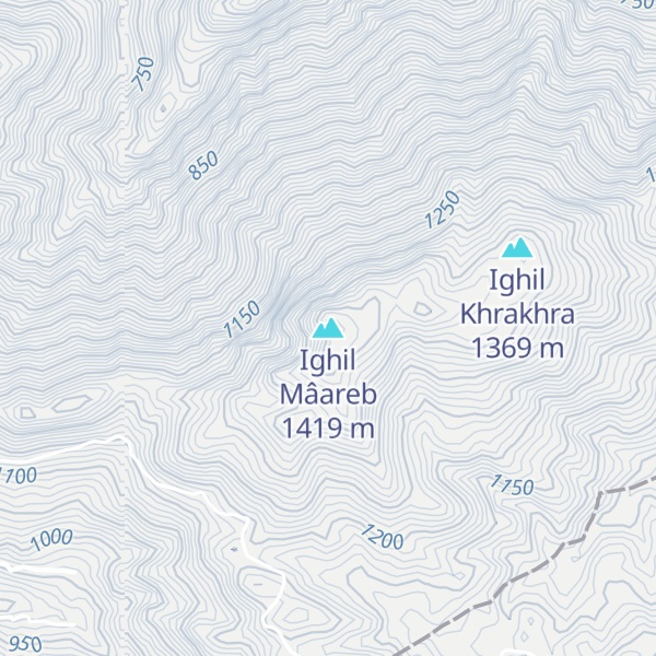 Map of Ighil Mâareb