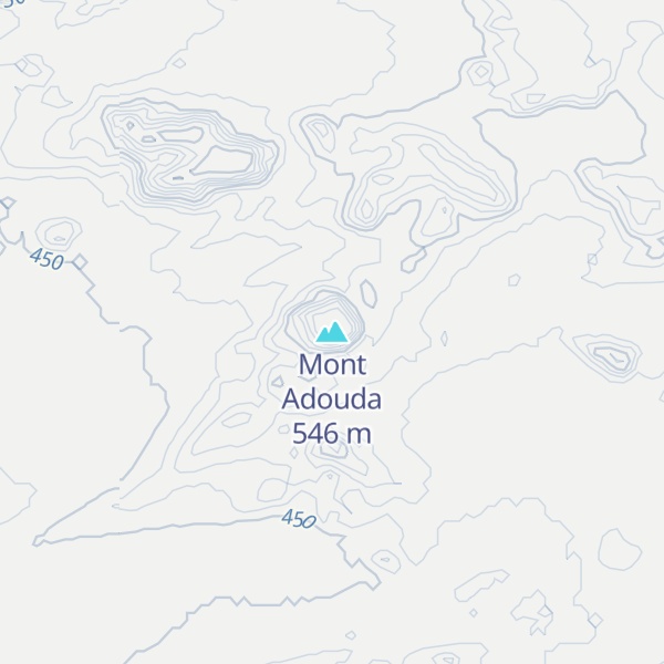 Map of Mont Adouda