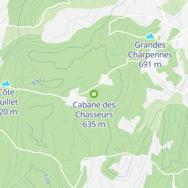 Map of Cabane des Chasseurs