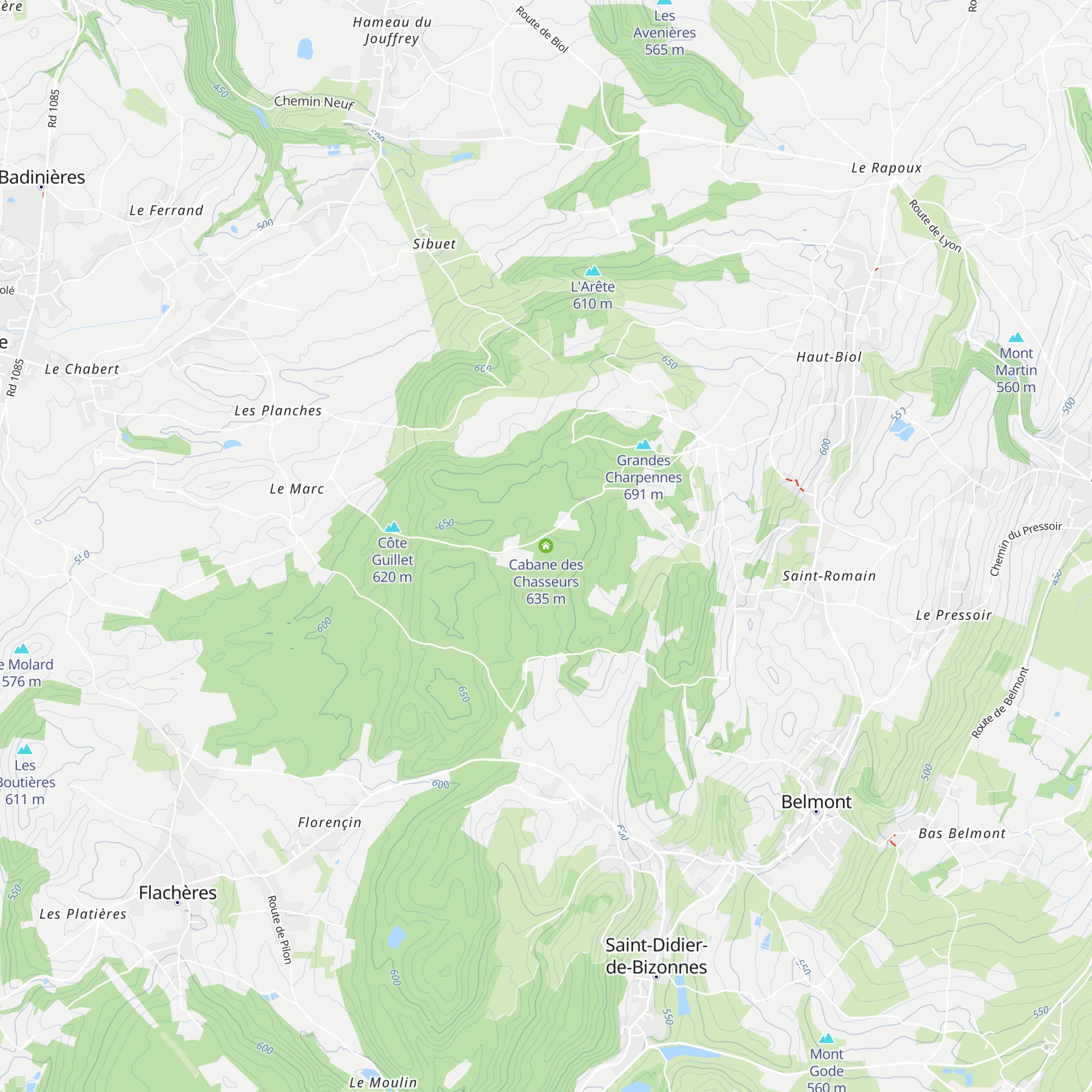 Cabane des Chasseurs map