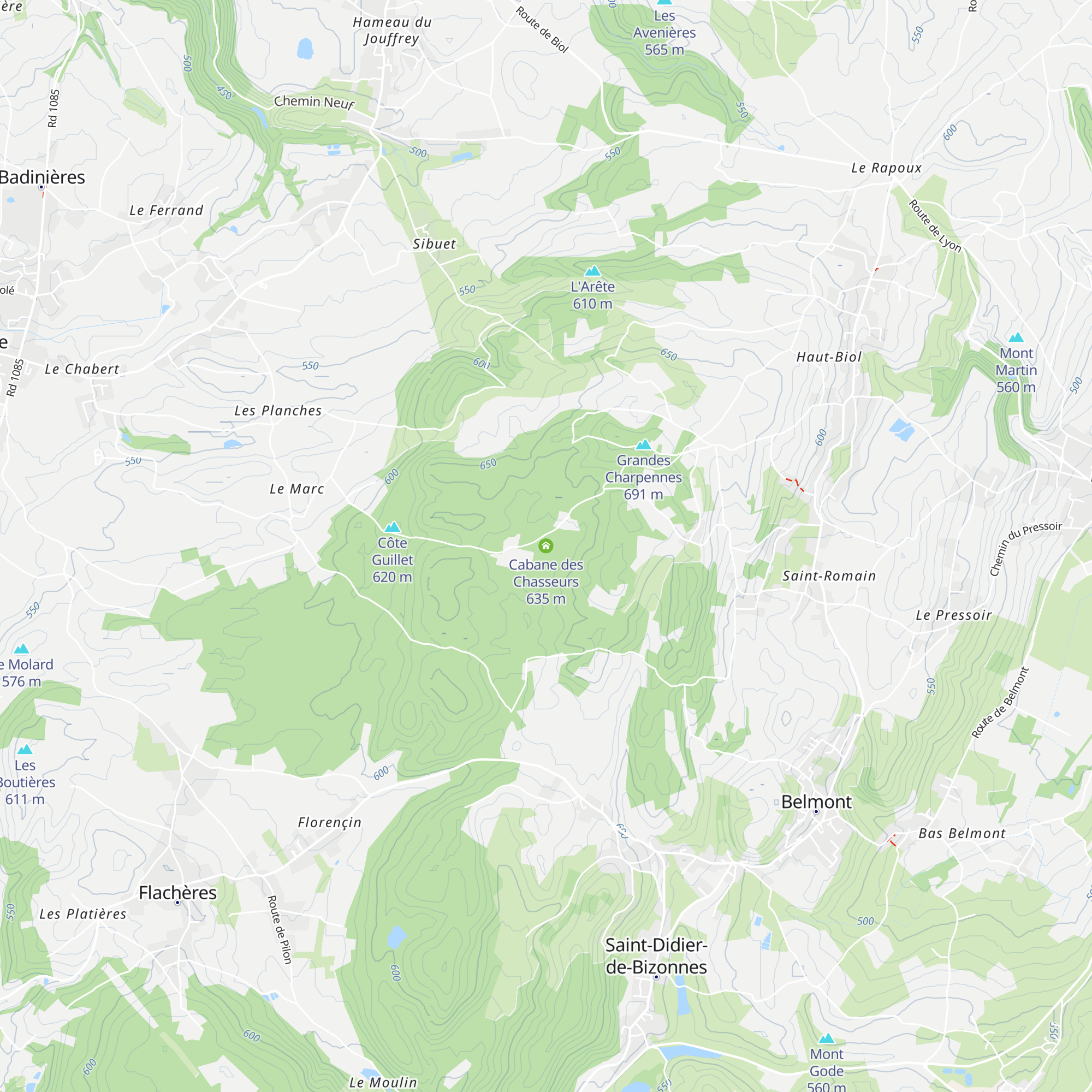 Cabane des Chasseurs map