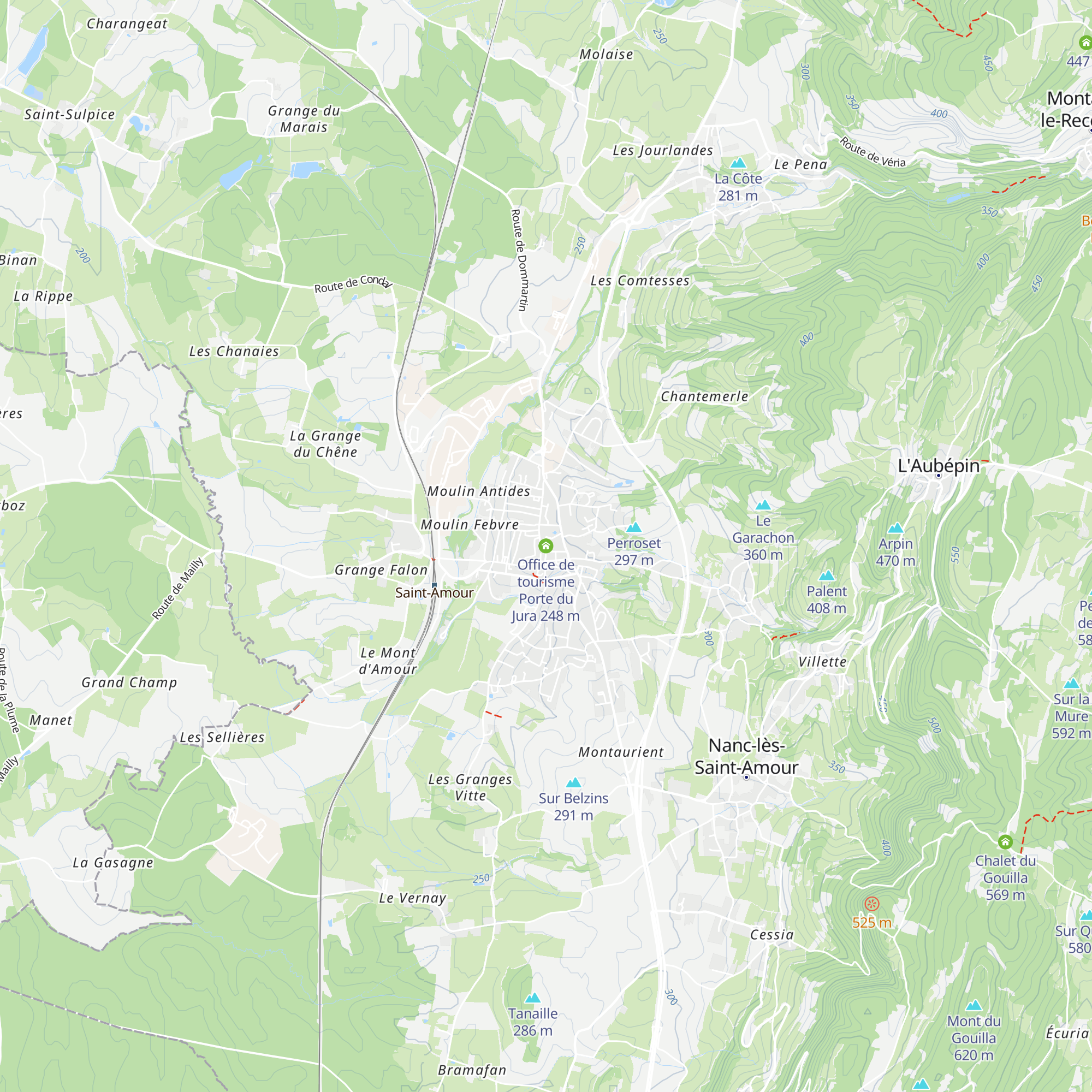 Office de tourisme Porte du Jura map