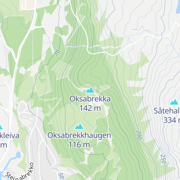 Map of Oksabrekka