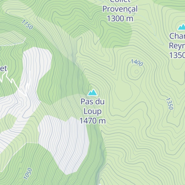 Map of Pas du Loup