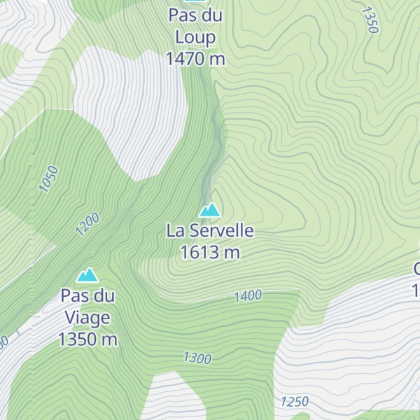 Map of La Servelle