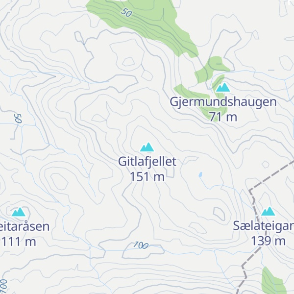 Map of Gitlafjellet