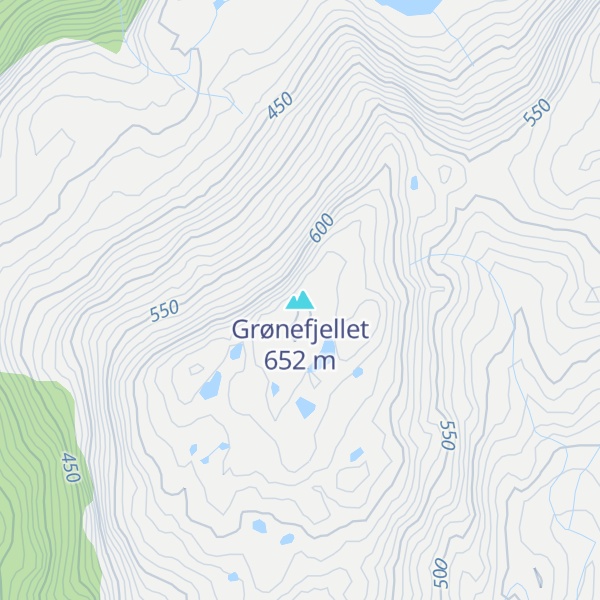 Map of Grønefjellet