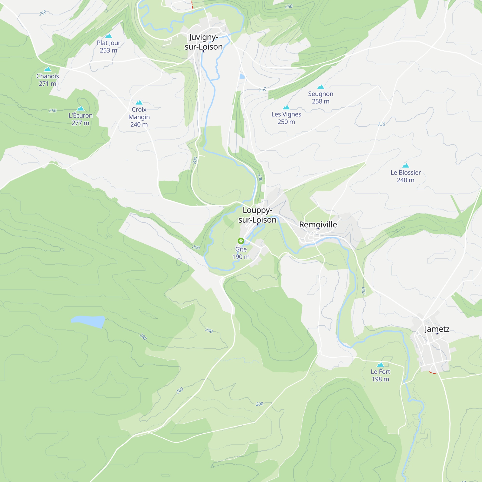 Gîte map