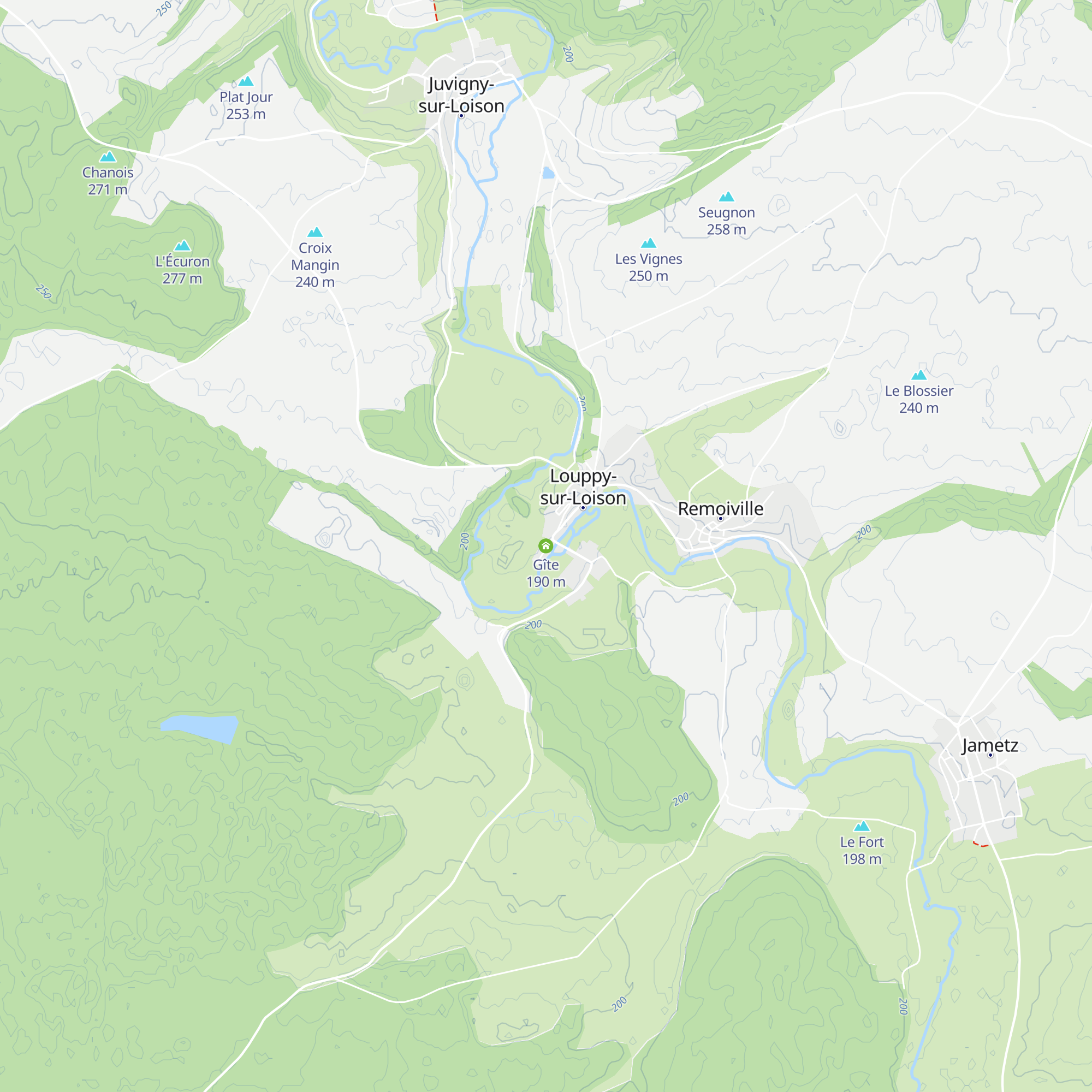 Gîte map