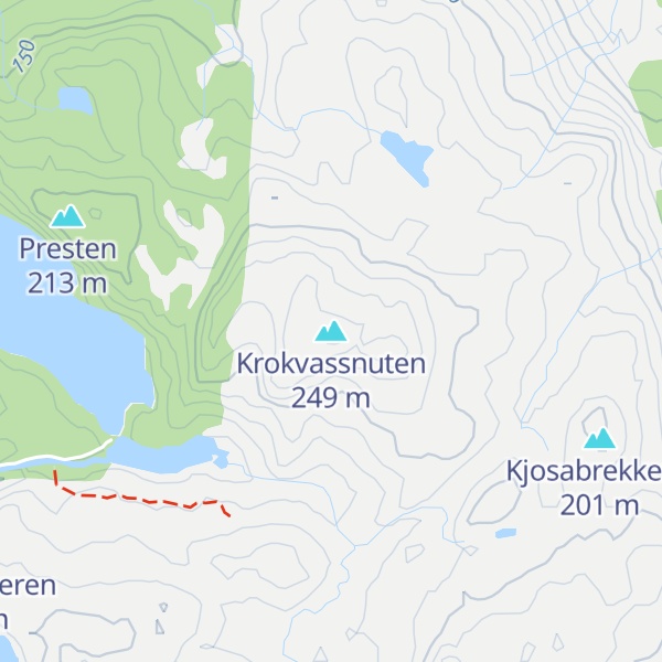 Map of Krokvassnuten