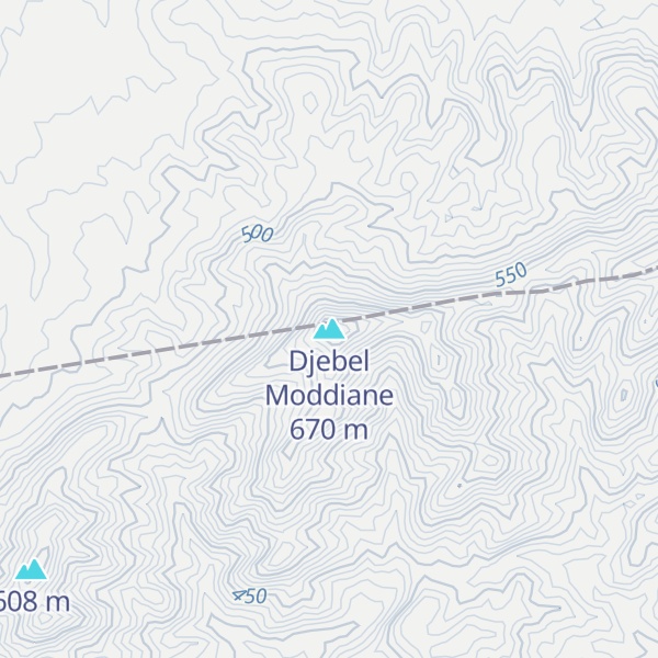 Map of Djebel Moddiane