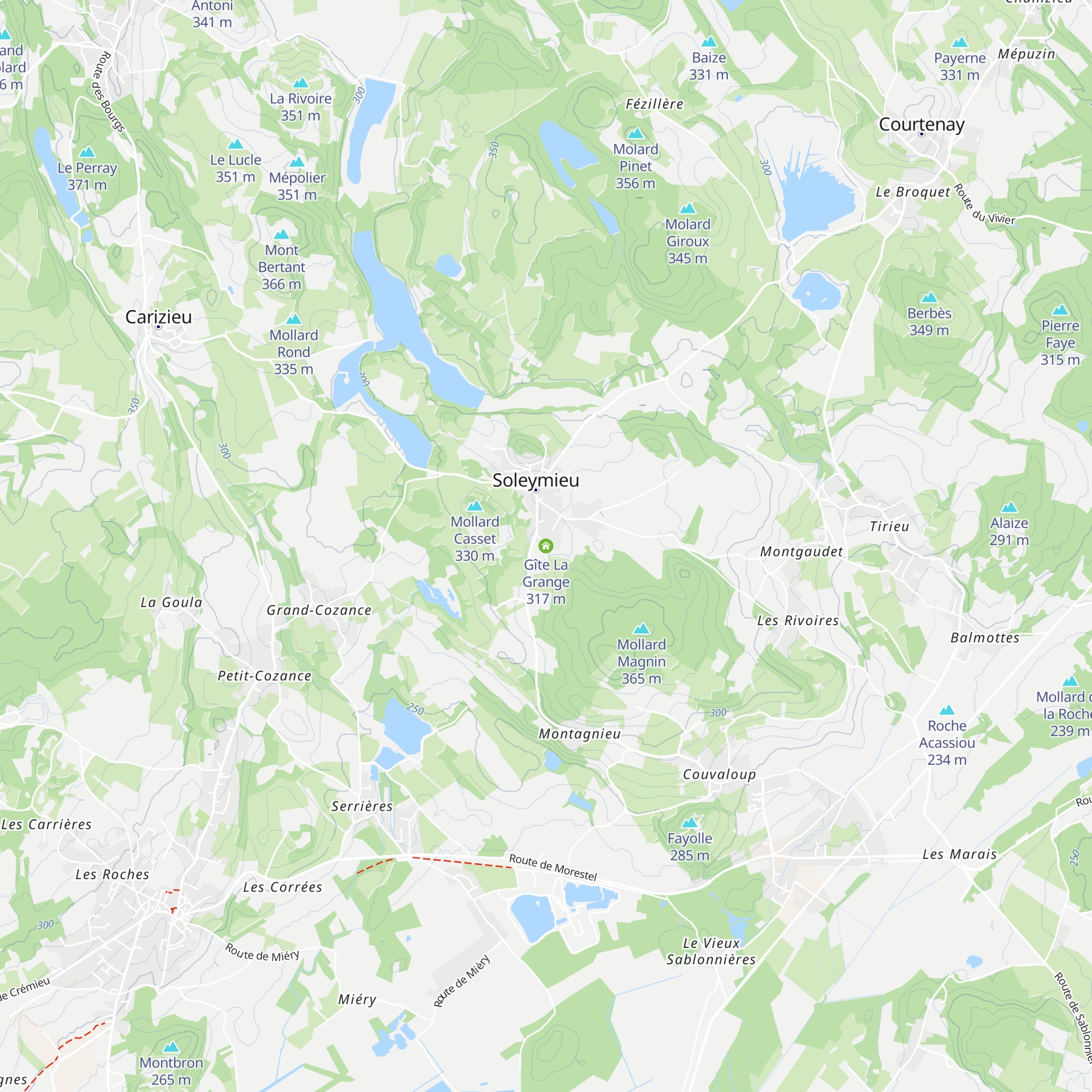 Gîte La Grange map
