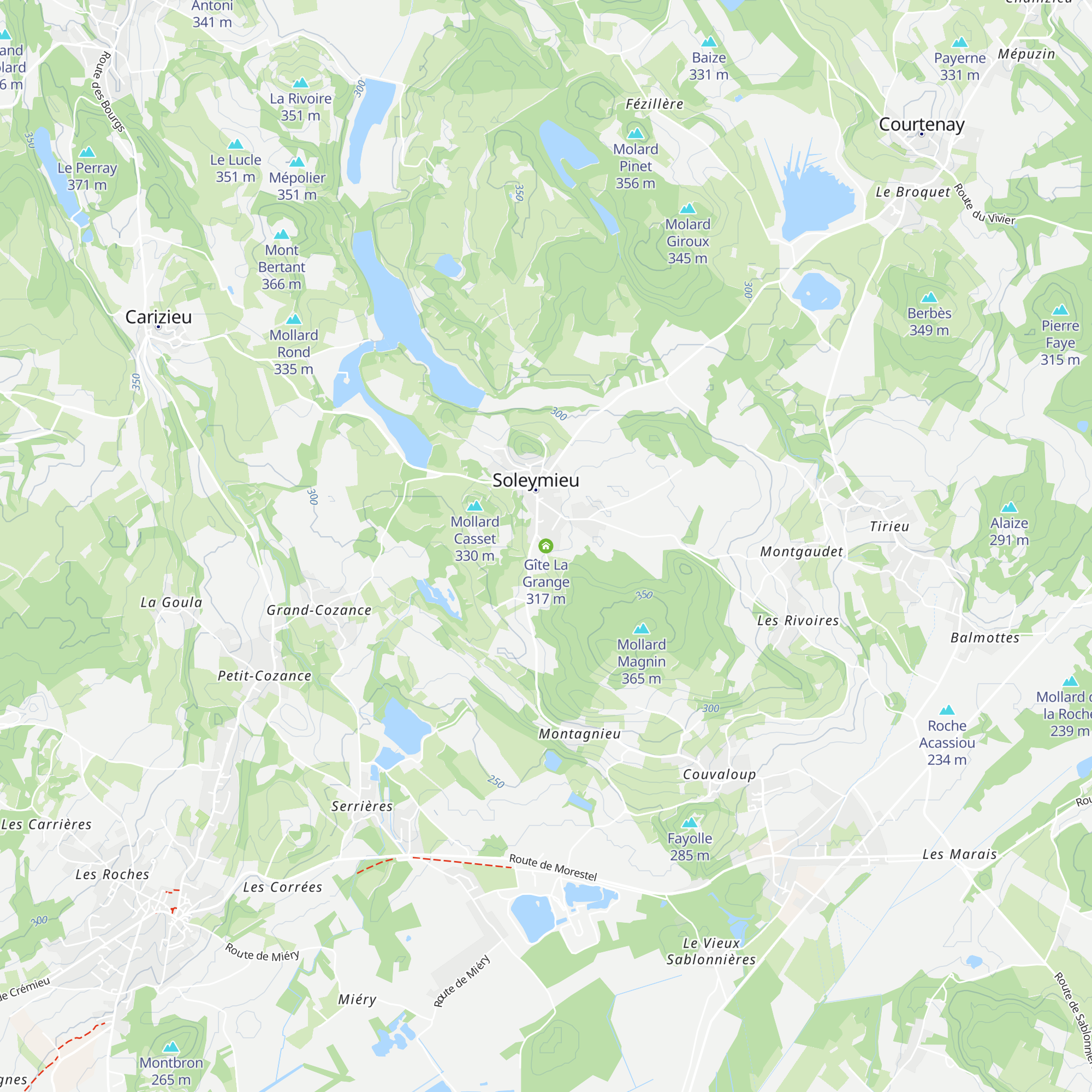 Gîte La Grange map