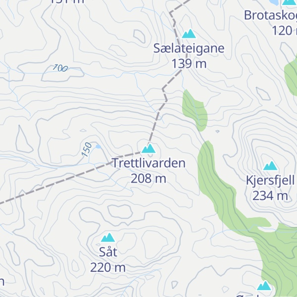 Map of Trettlivarden