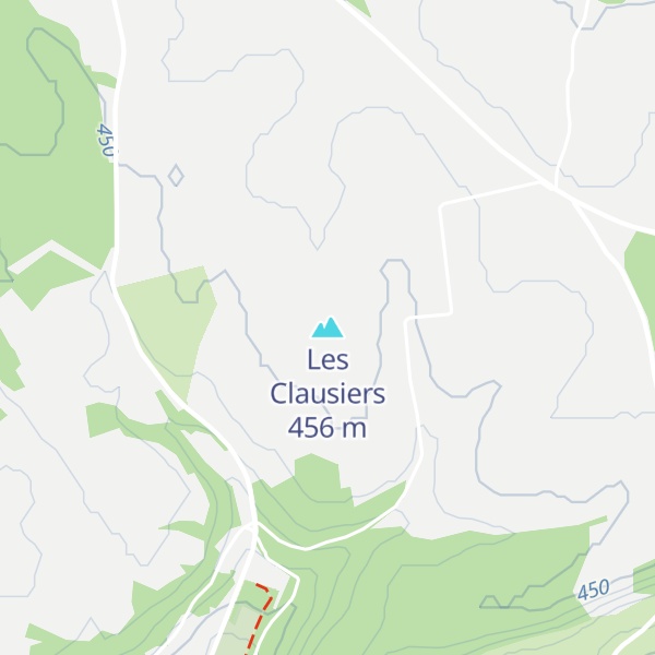 Map of Les Clausiers