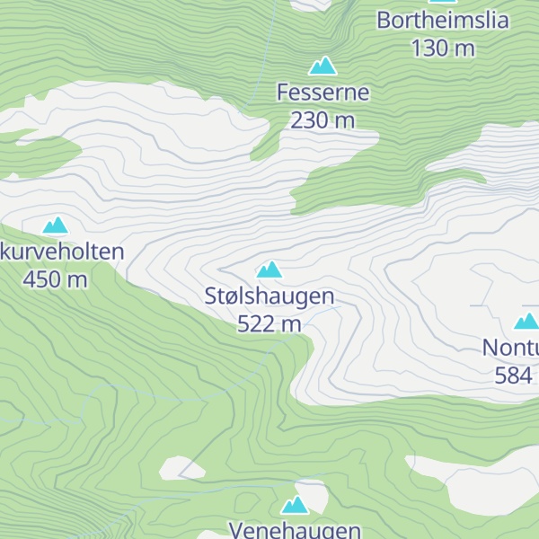 Map of Stølshaugen
