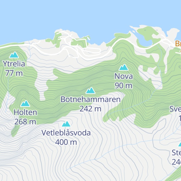 Map of Botnehammaren