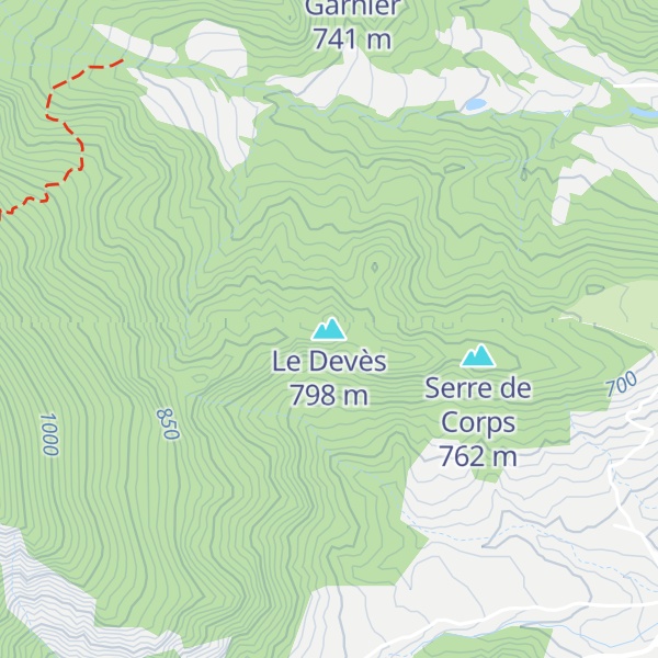Map of Le Devès